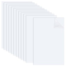 Lot de 12 feuilles de plastique ABS blanc 15 x 10 cm - Panneau ABS 0,5 mm