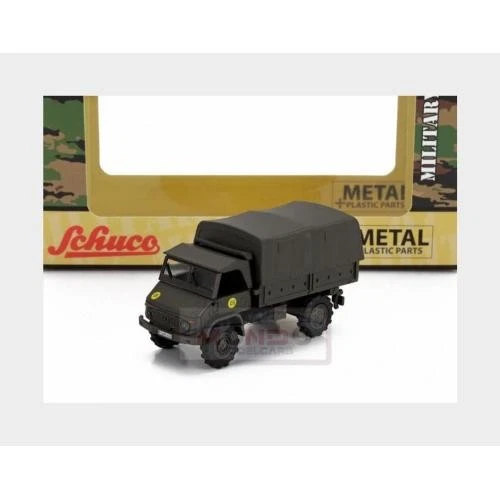 1:87 SCHUCO Mercedes Benz Unimog S404 Truck German Army 1953 452680500 - Immagine 2 di 2