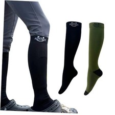 Equestrian Riding Socks- Durable, Anti-Slip Comfort Riding One Size 3 Black