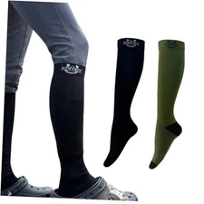 Equestrian Riding Socks- Durable, Anti-Slip Comfort Riding One Size 3 Black