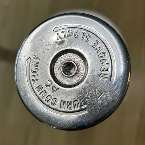 Jaguar 1958 Oct XK, MK Sedans Radiator Cap Original C.3455/4.0 PSI. Cad Plated.