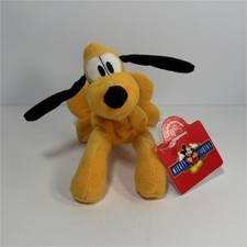 Vintage Applause Disney Pluto Plush 7" Mickey For Kids Bean Bag Toy With Tag