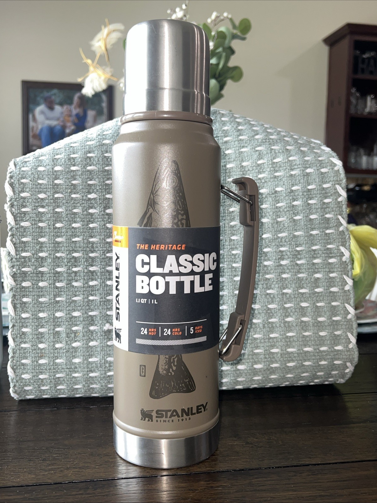 Botella termo aislante Stanley The Heritage Classic acero inoxidable verde