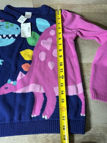 Gymboree Girls 8 Multicolor Dinosaur Sweater New With Tags - Picture 12 of 13