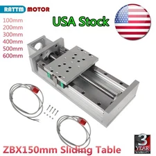 ZBX150 Linear Stage Dual Linear Slide Rail Guide&Limit Switch 400mm/500mm/600mm