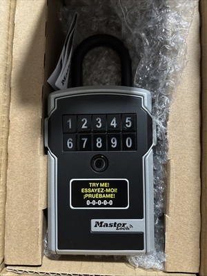 Master Lock 5440EC 3-1/4-inch Wide Bluetooth  Electronic knob Mount Lock Box New