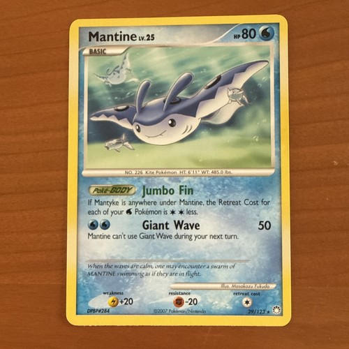 Pokemon Mantine Mysterious Treasures 29/123 NM