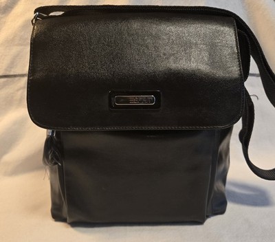 Esprit Vintage 90'S Y2K Faux Brown/Black Cross Body Purse Messenger Writers Bag