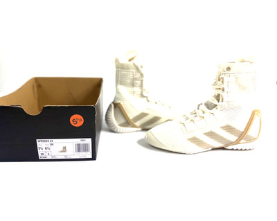 Adidas Speedex 23 High Top Boxing Shoes White Sandstone Men  display picture 2