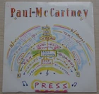 44 Paul McCartney vinyl 7" UK single 'PRESS' /'IT'S NOT TRUE' 1986 R6133  EX/VG+