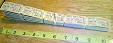 original Vintage Lot 100 20c tickets Ritz theatre St. Clair Pennsylvania