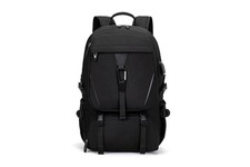 Large 50L Travel Backpack with USB Port, Expandable Carry-On Laptop Bag