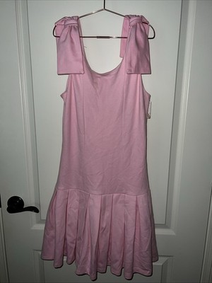 Hannah Banana By Sara Sara Girls  Pink Pleated Drop Waist Dress Size 14