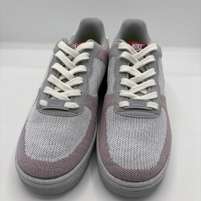 Nike Air Force 1 Crater Flyknit Dh3375-002 Wolf Grey Size 6Y