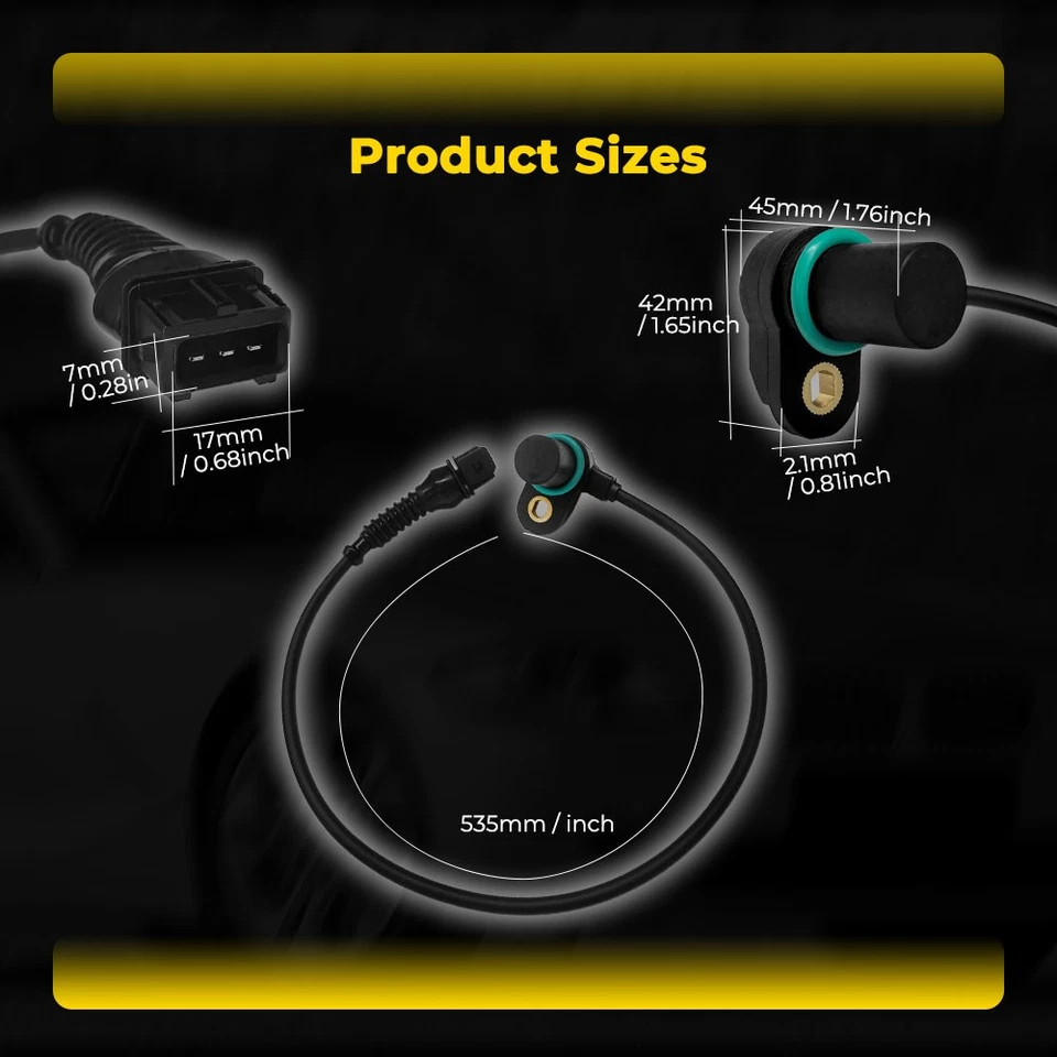 Sensor de posición del árbol de levas para BMW Z3 2.8 L6 /2.5 L6 L6 /3.0 1998-2000 12147539165 Foto 4 de 4