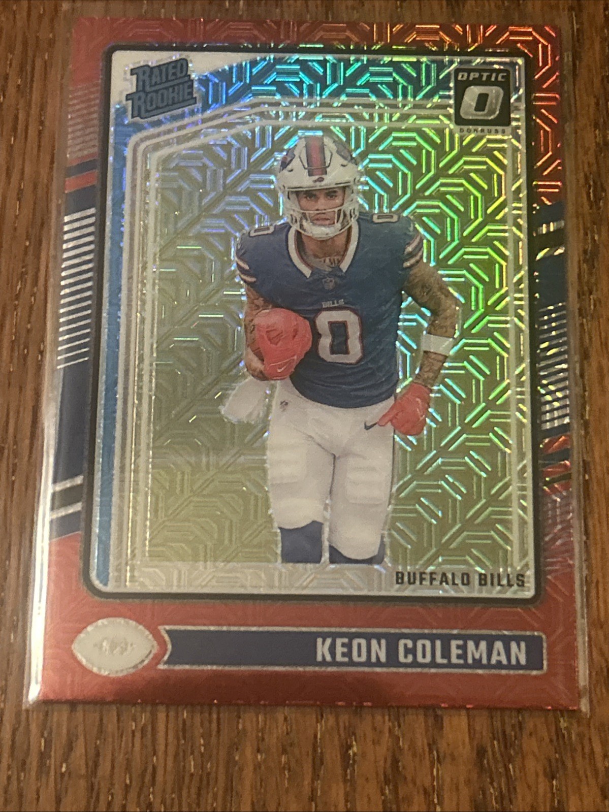 Keon Coleman 2024 Donruss Optic #263 Red Mojo