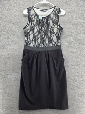 Maurices Dress Juniors 5 Black Lace Fit Flare Sleeveless Cocktail Party