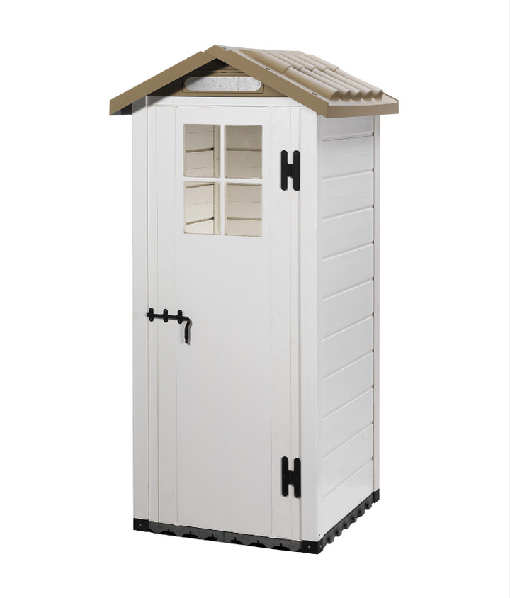 Abri mural résine Habrita EVO 80 beige et marron 0.93 m2