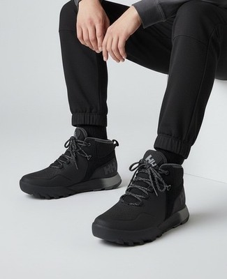 Helly Hansen Men High Top Sneakers Black Waterproof Boots Size 7.5 New