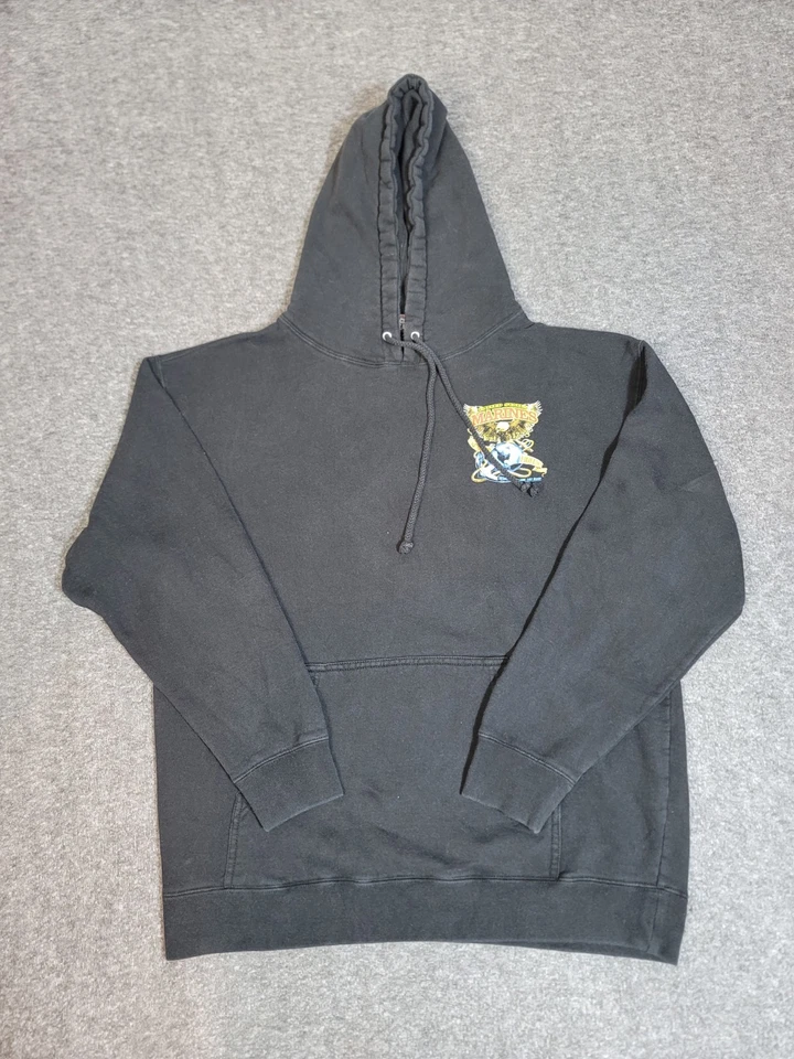 Vintage US Marines Hoodie 7.62 Design 2008 Semper Fidelis Eagle Globe Large - Image 2 of 4