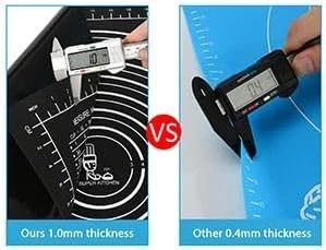 SUPER COCINA Alfombrilla de Silicona Antideslizante para Pastelería 28 x20 para No 28L x 20W, Negra Foto 3 de 4