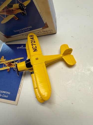 HALLMARK RECUERDO STAGGERWING SKYS THE LIMIT AVIÓN ORNAMENTO 2002 - Imagen 6 de 9