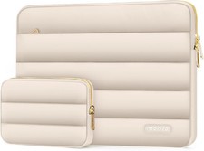 Sand, Polyester Horizontal Bag with Small Case, 17.3 inch Puffy Lap Sleeve