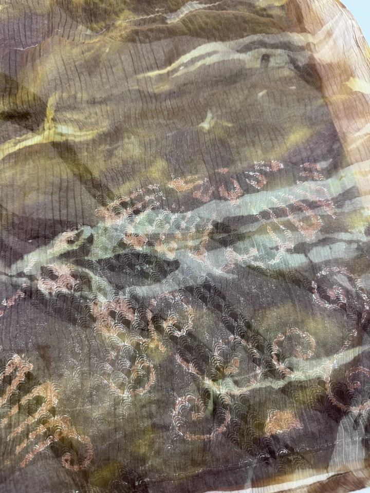 Saia midi Y2K Custo Barcelona estampada malha em camadas - Imagem 3 de 4