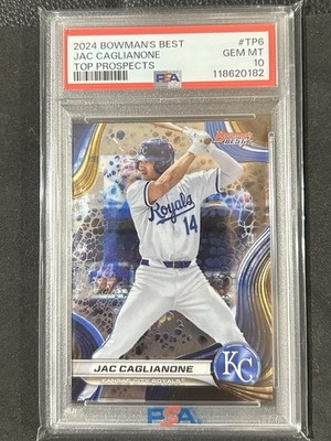2024 BOWMAN'S BEST TOP PROSPECTS #TP6 JAC CAGLIANONE PSA 10
