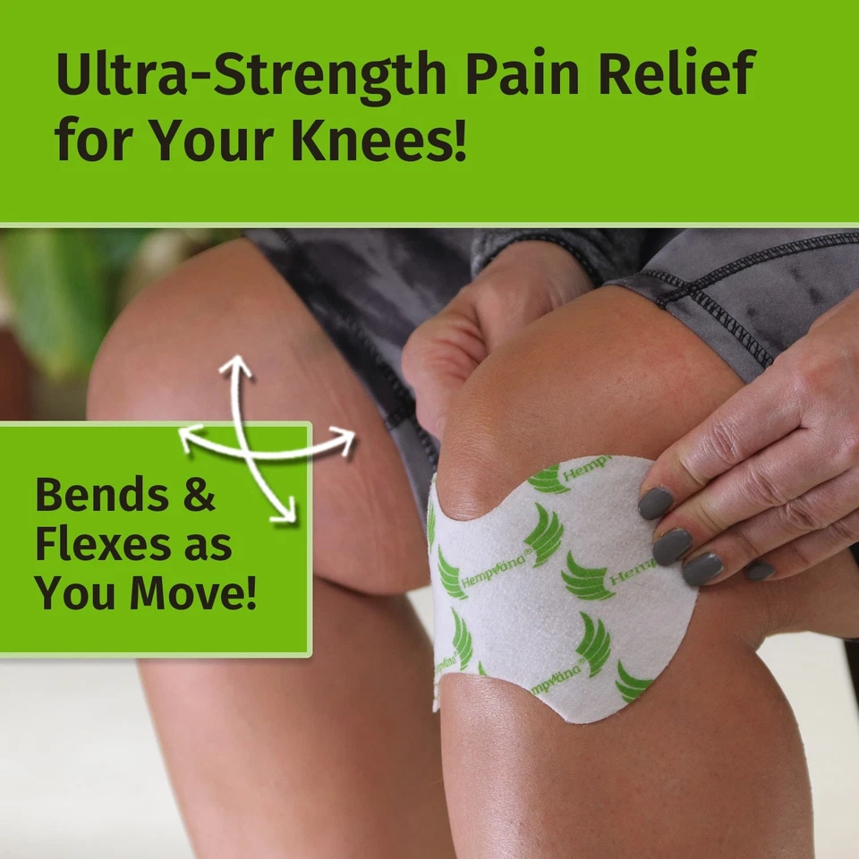 Hempvana Knee Bird Pain Relief Patch, As Seen On TV, Fits Under & Around Your - Image 2 of 4