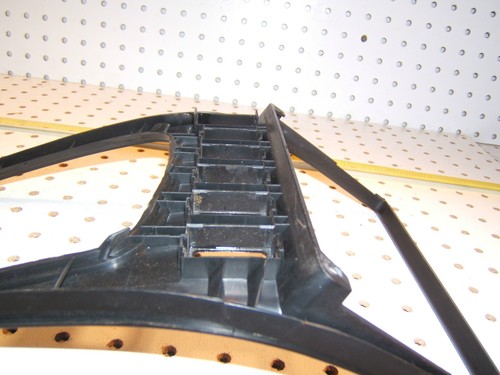 Porsche late model 944 center LONG style console BLACK 1 cover, 944 552 117 00 - Picture 7 of 12