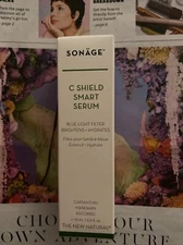 Sonage C Shield Smart Serum Blue Light Filter 0.5 oz Brightens&Hydrates $48 BNIB