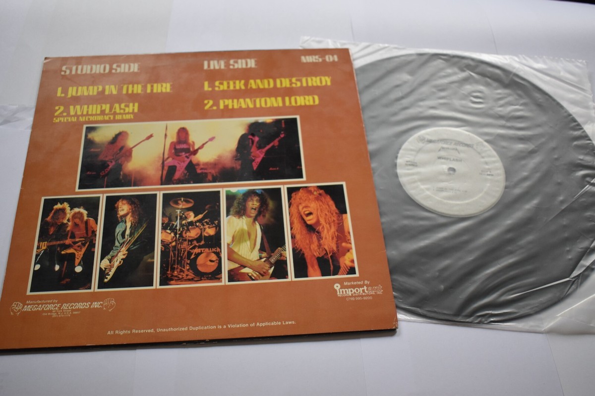 METALLICA - WHIPLASH 12'' SINGLE 1ST US PRESS 1984 MRS-04