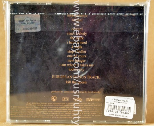 BLACK LIGHT BURNS CRUEL LIMP BIZKIT RARE UKR ORIGINAL ALTERNATIVE INDUSTRIAL CD - Picture 2 of 2