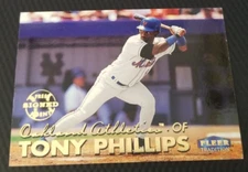 1999 Fleer Tradition TONY PHILLIPS Oakland Athletics FREE Agent MLB Gold Foil512