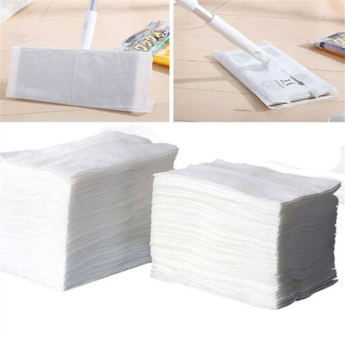 100pcs Disposable Electrostatic Dust Removal Mop Paper Home Cleaning Cloth Handy - Picture 1 of 11