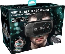 ReTrak Utopia 360Degree Virtual Realty Headset with Bluetooth Control