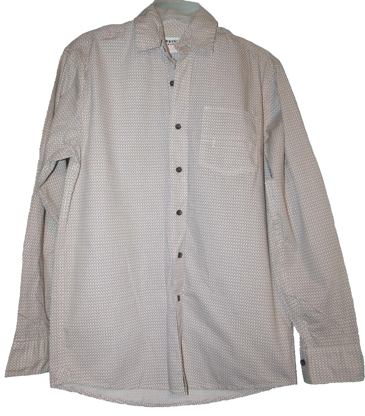 几何男式复古礼服衬衫