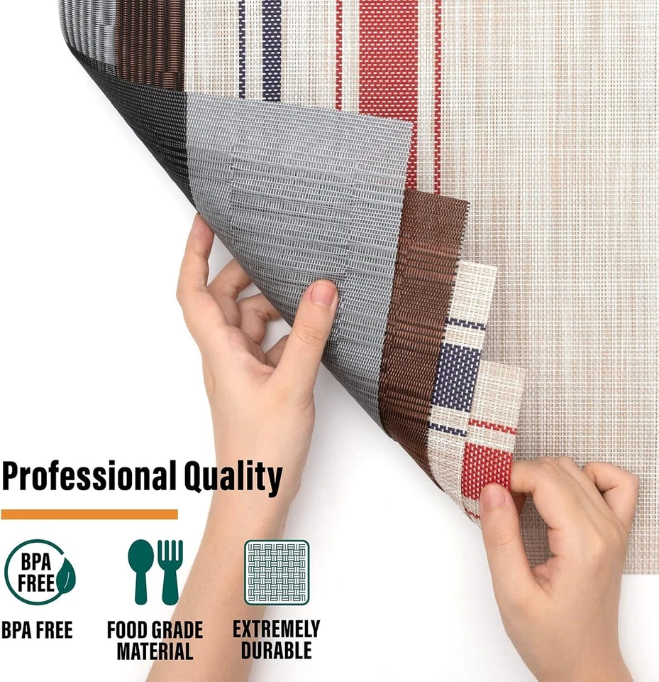 Индивидуальные бежевые мантии Azul Y Tostado, Juego De 6 индивидуальных мантий НОВЫЕ - Изображение 2 из 4