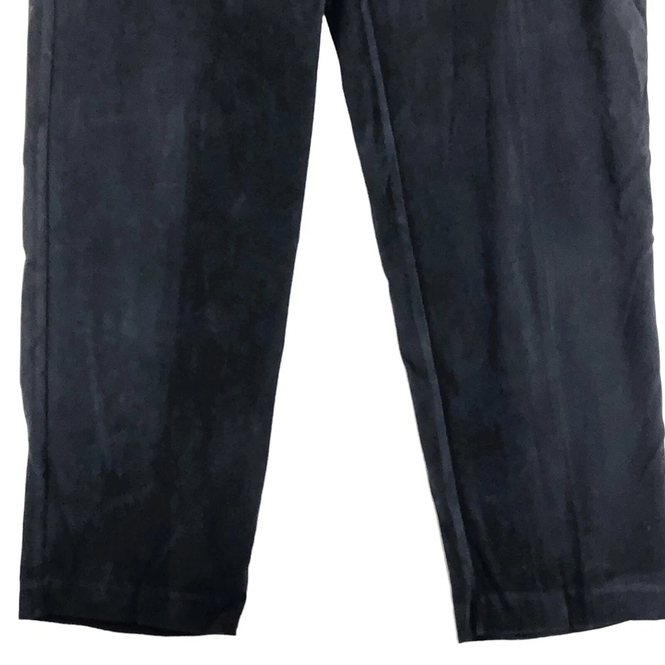 Pantalones elásticos de pierna recta de terciopelo negro talla 10 Marisa Christina para mujer PEQUEÑO DEFECTO Foto 4 de 4