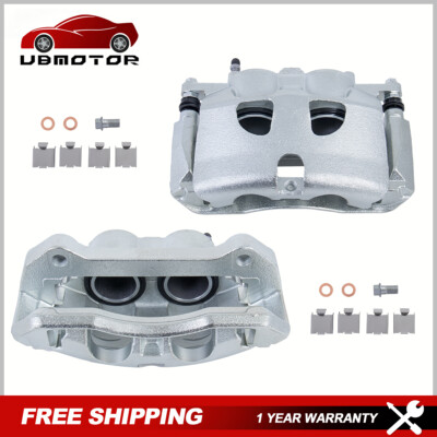2PCS Front Brake Calipers w/ Bracket For Ford Expedition 2010-2011 F-150 5.4L