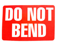 250 2 x 3 etykiety DO NOT BEND