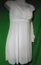 NEW HANKY PANKY 256896X PLUS WHITE MESH LACE TRIM BABYDOLL CHEMISE  G-STRING 2X