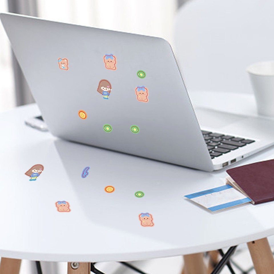 Cartoon Sticker Set Water Cup Stickers for Girls Adorable Diy