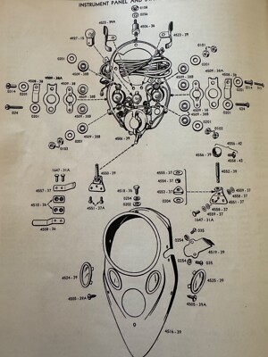 Harley Cat Eye Dash #6 Terminal Post Kit 1938-46 Knucklehead WLA