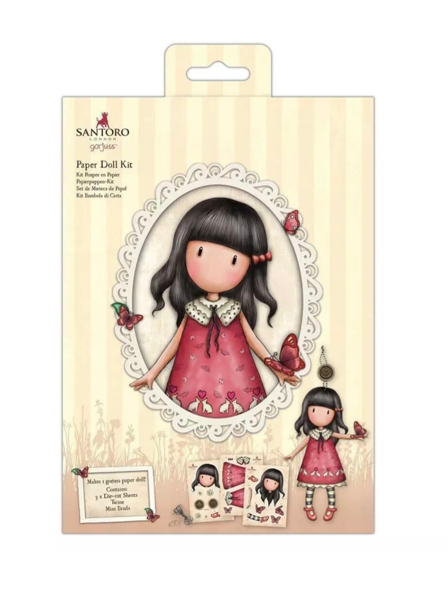 NEW! SANTORO LONDON - GORJUSS - PAPER DOLL KIT - 'TIME TO FLY' - CRAFTING SET