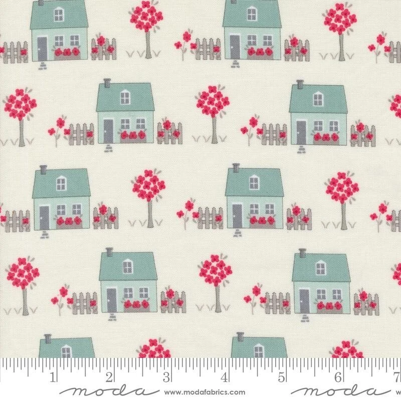 MY SUMMER HOUSE Anne Sutton Bunny Hill Blue Fabric Moda Fabrics 13 fat quarters - Image 3 of 4