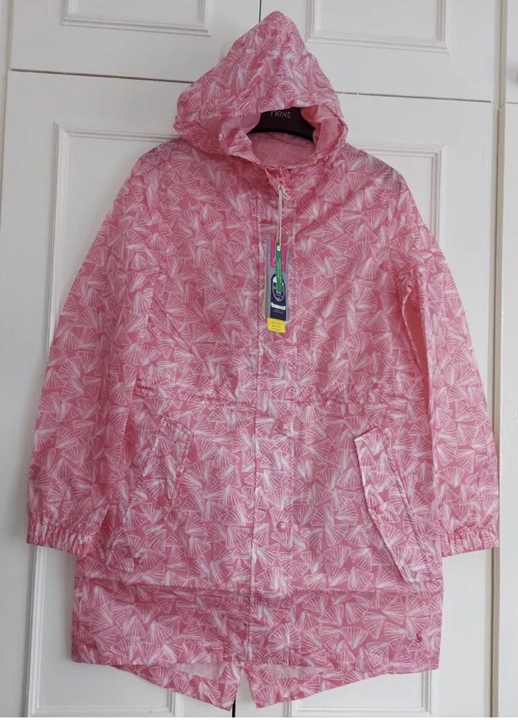 Joules Women GoLightly Packaway Jacket Waterproof Pink Shells-