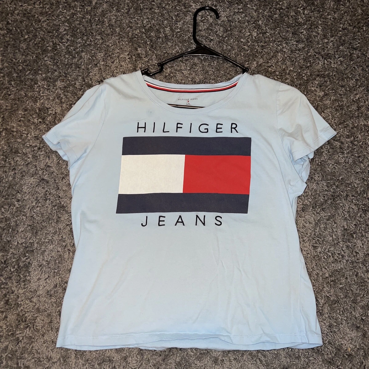 Tommy hilfiger logo crop top cheap