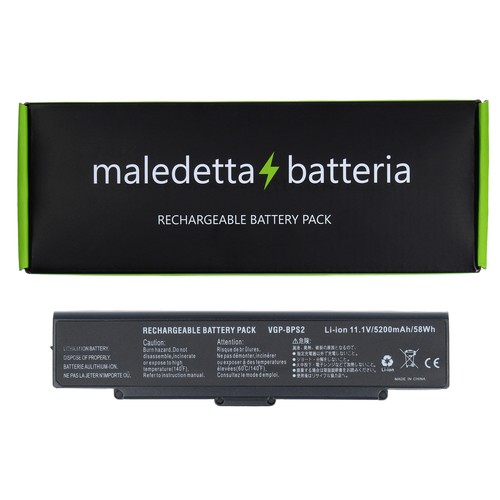 Batteria NERA 10.8-11.1 V 5200 mAh per Sony Vaio PCG-7 - 第 1/9 張圖片